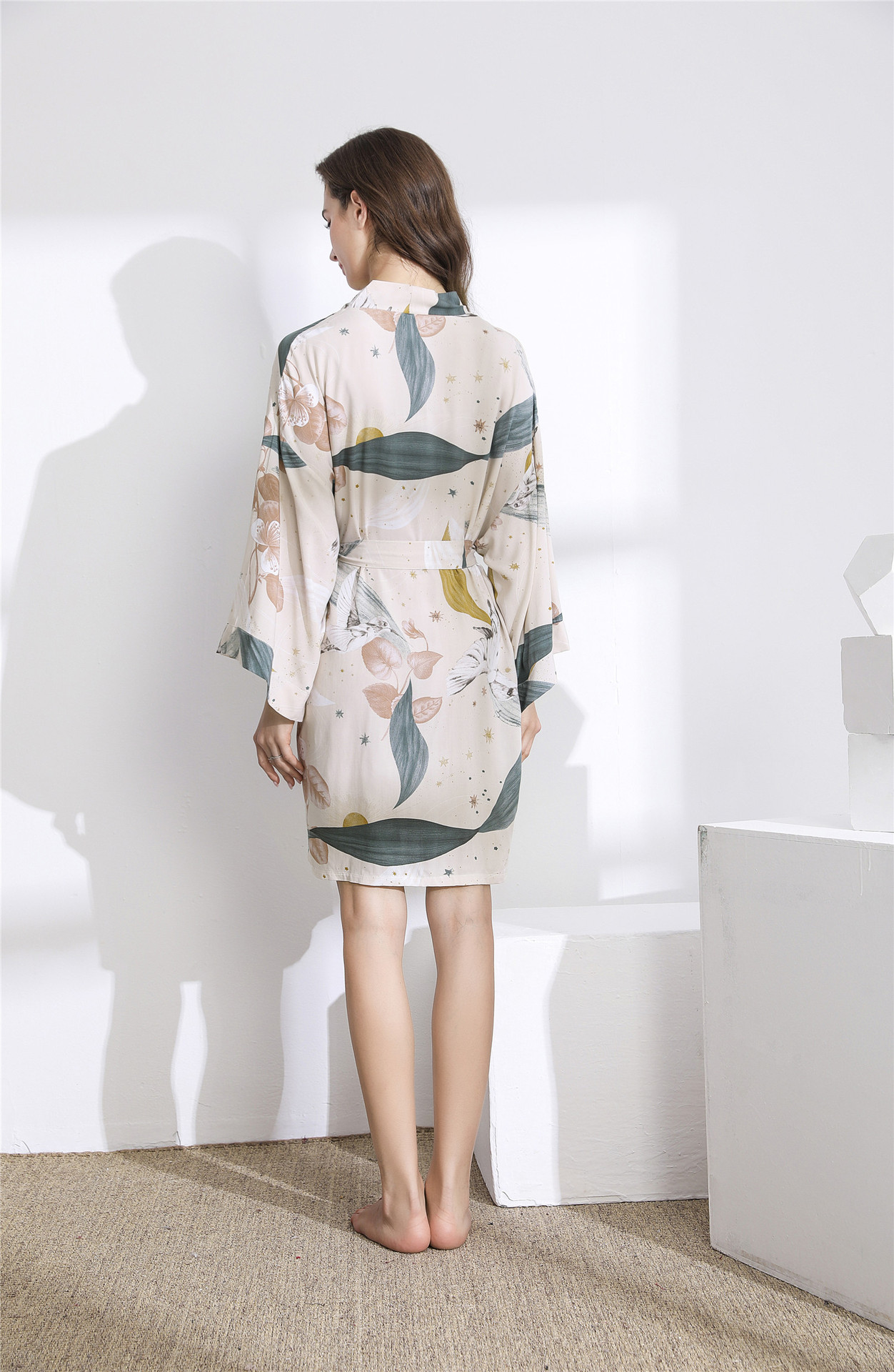 Women's Floral Printed Cotton Robe