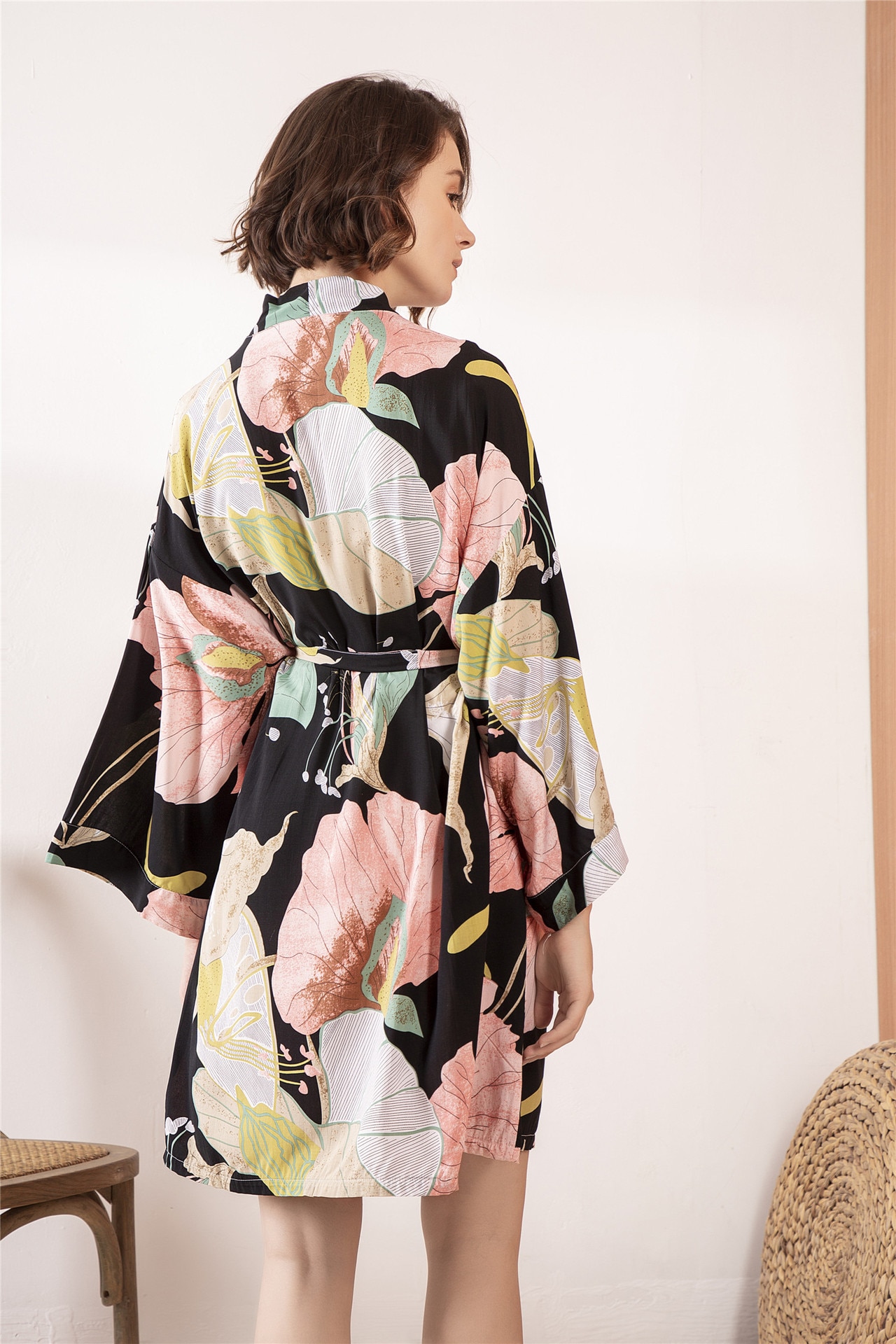 Women's Floral Printed Cotton Robe