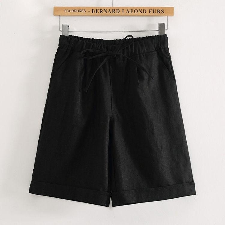 Women's Elastic High Waisted Wide Leg Shorts