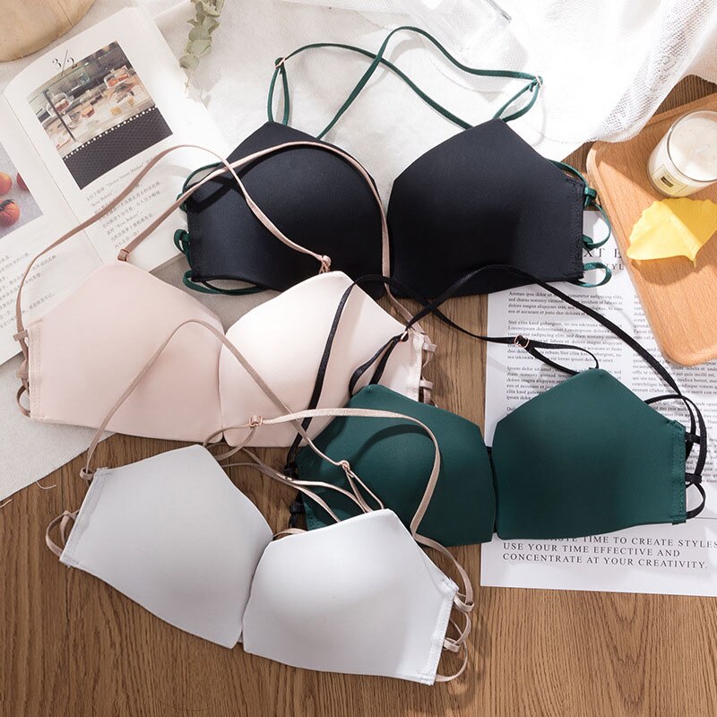 Sexy Solid Backless Bra for Women