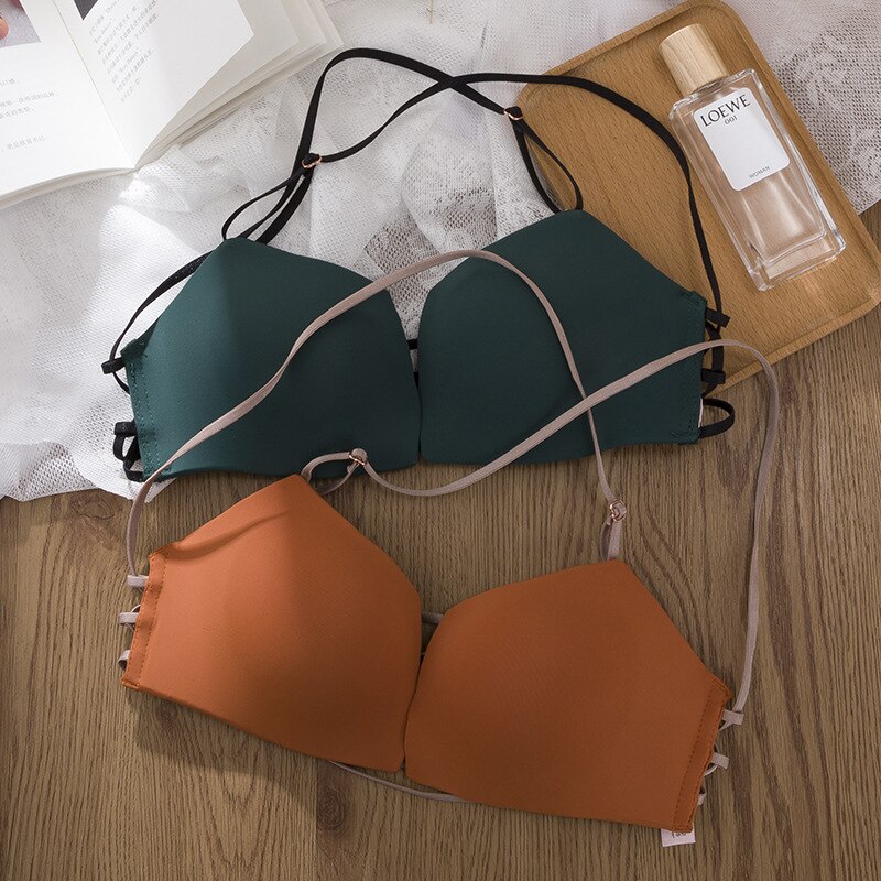 Sexy Solid Backless Bra for Women