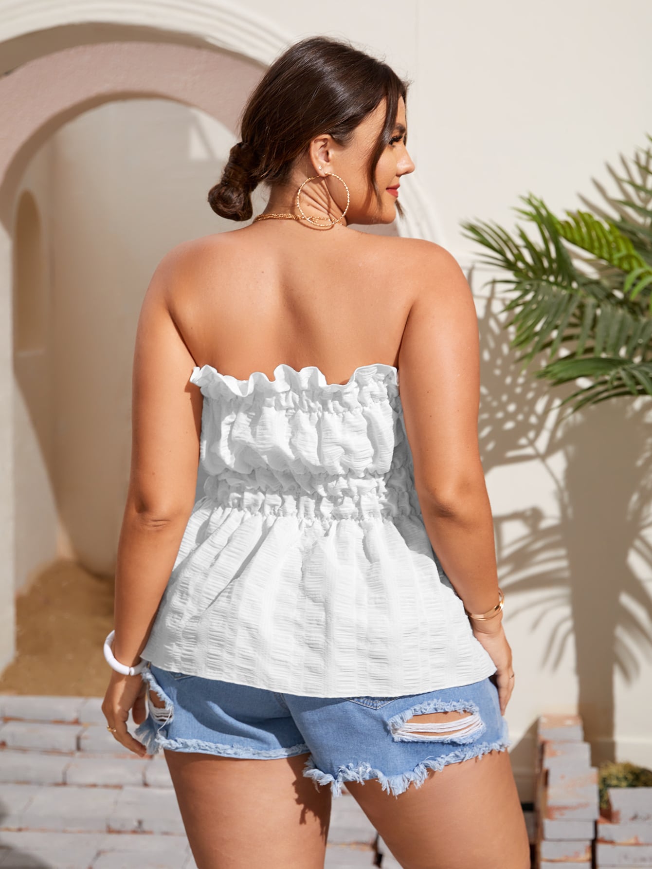 Plus Size Ruffle Top