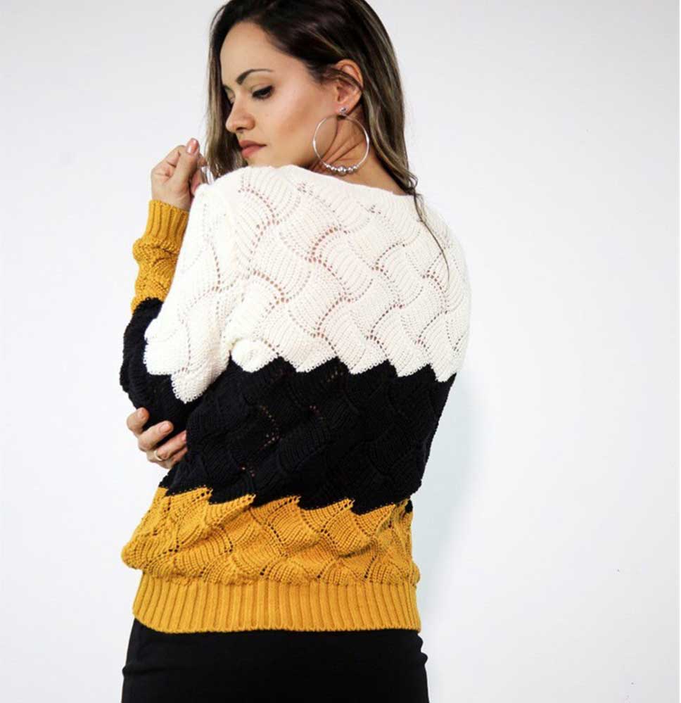 Women's Striped Knitted Sweater