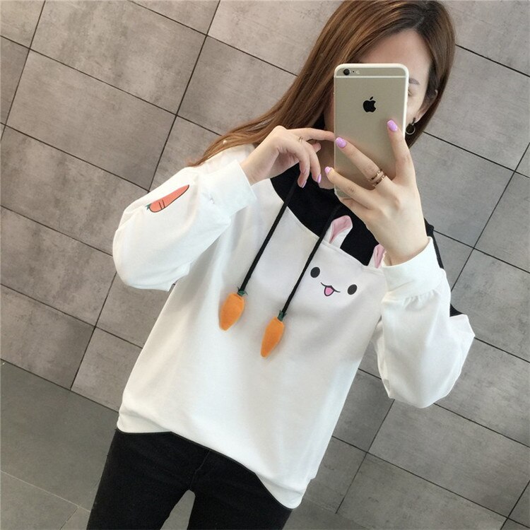 Women's Bunny Designed Hoodie