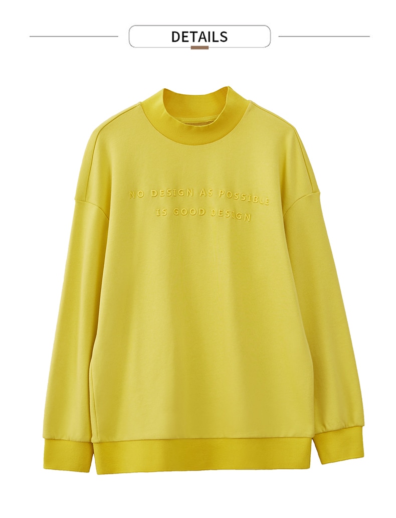 Causal Solid Color Turtleneck Sweatshirt