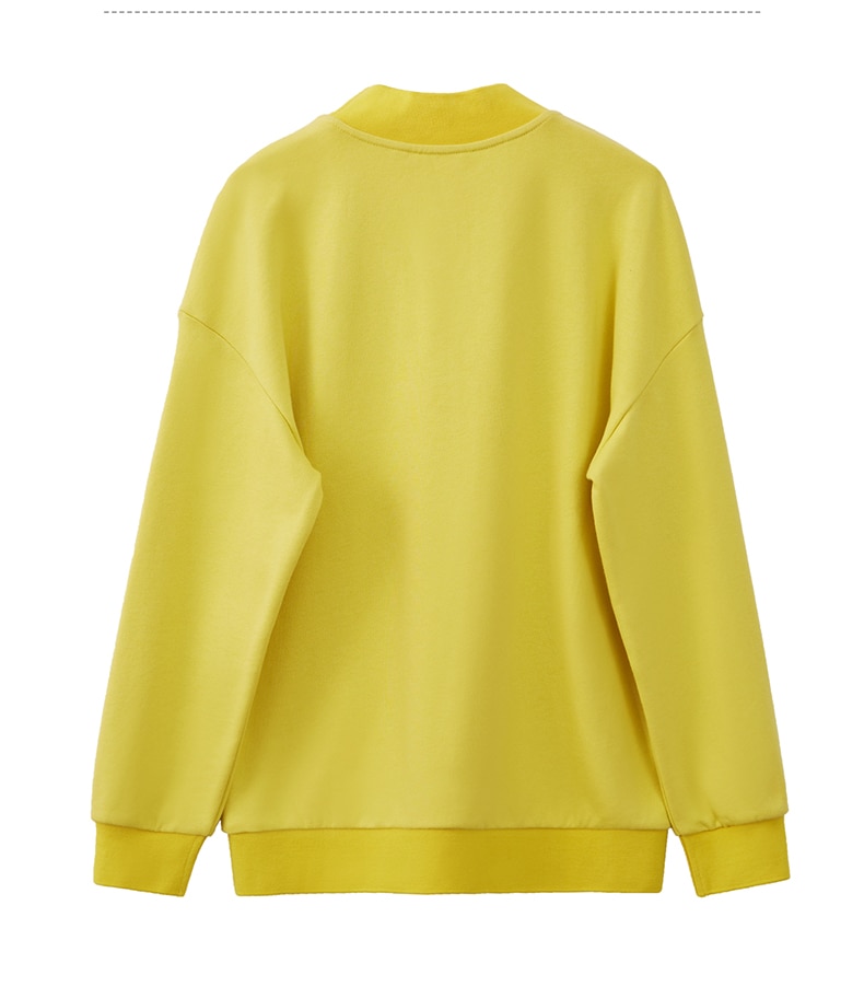 Causal Solid Color Turtleneck Sweatshirt