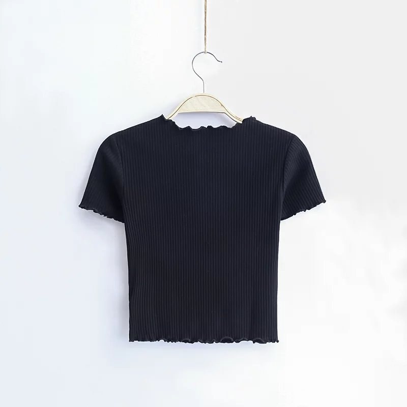 Vintage Slim Fit Short Sleeve Top for Women