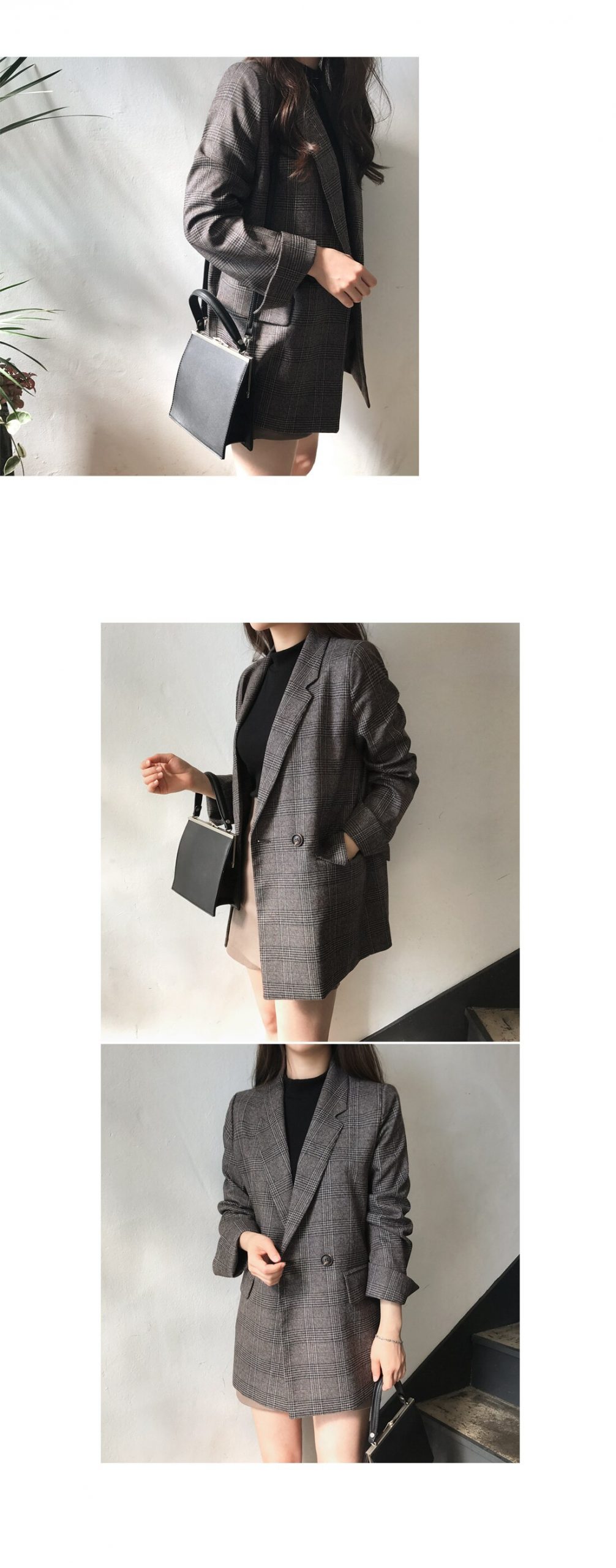 Women's Plaid Blazer