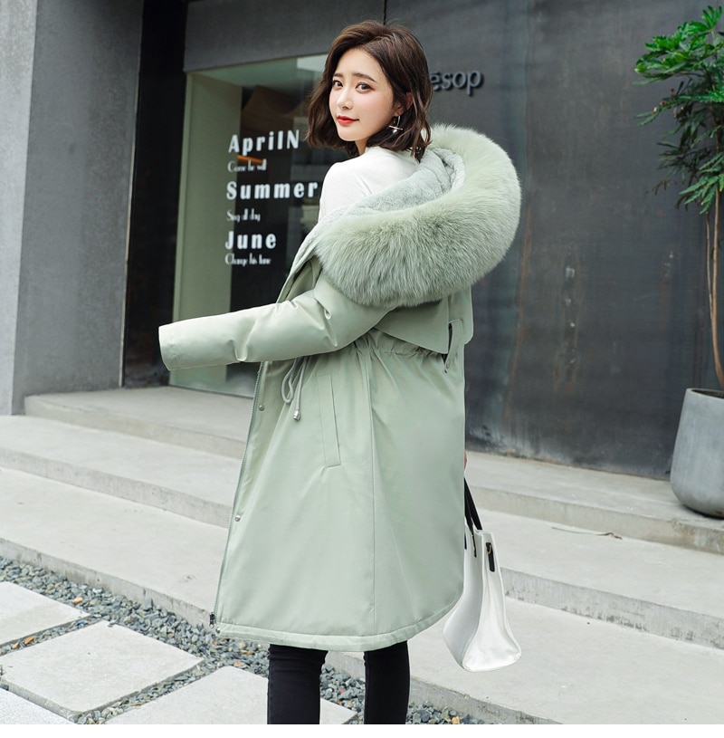 Women's Warm Cotton Lined Winter Coat