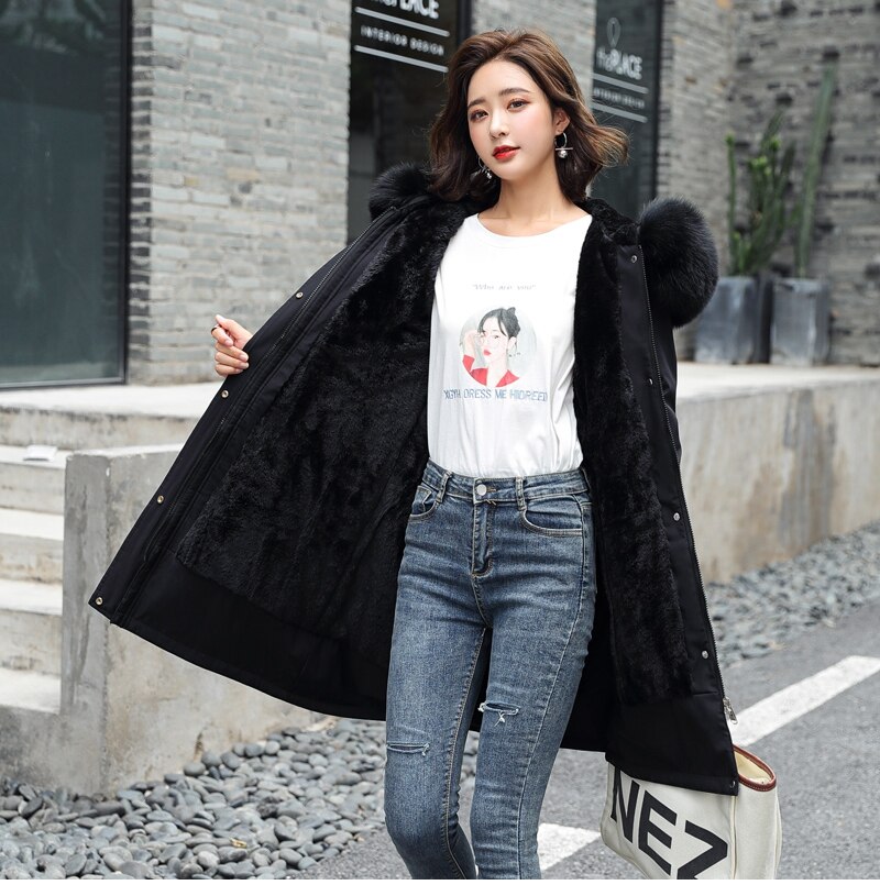 Women's Warm Cotton Lined Winter Coat