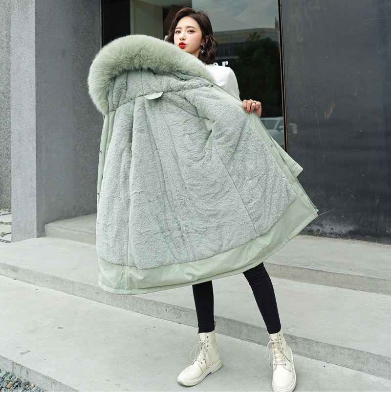 Women's Warm Cotton Lined Winter Coat