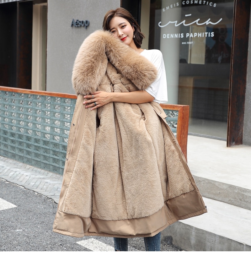 Women's Warm Cotton Lined Winter Coat