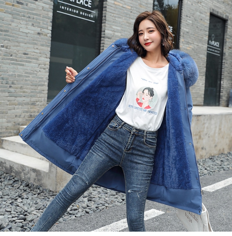 Women's Warm Cotton Lined Winter Coat