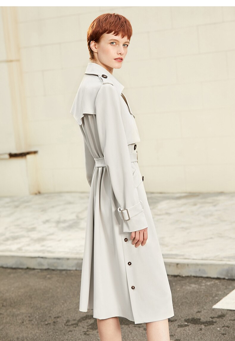 Double Breasted Trench Coat for Women