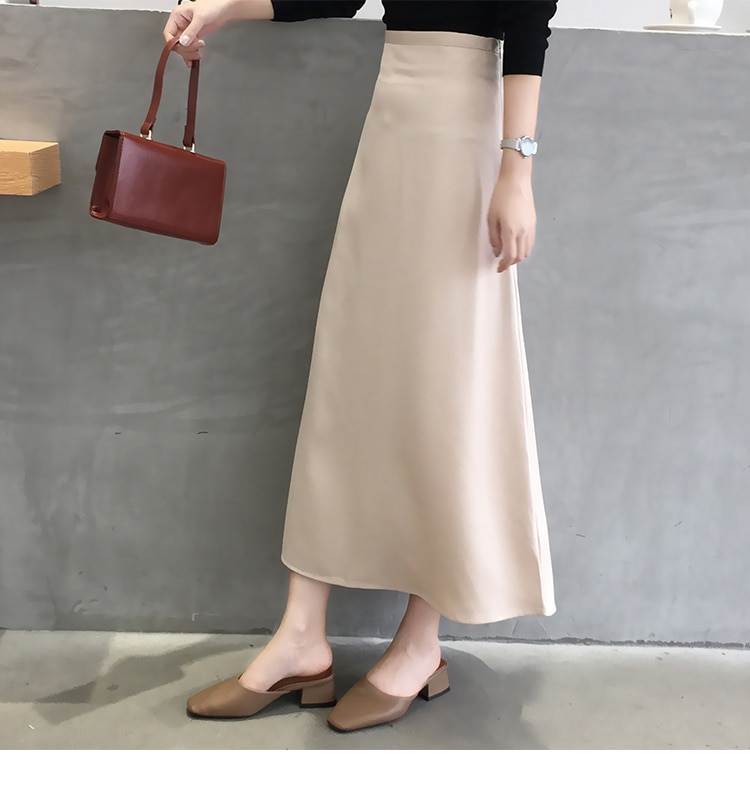 Women's Elegant Knee-Length Skirt