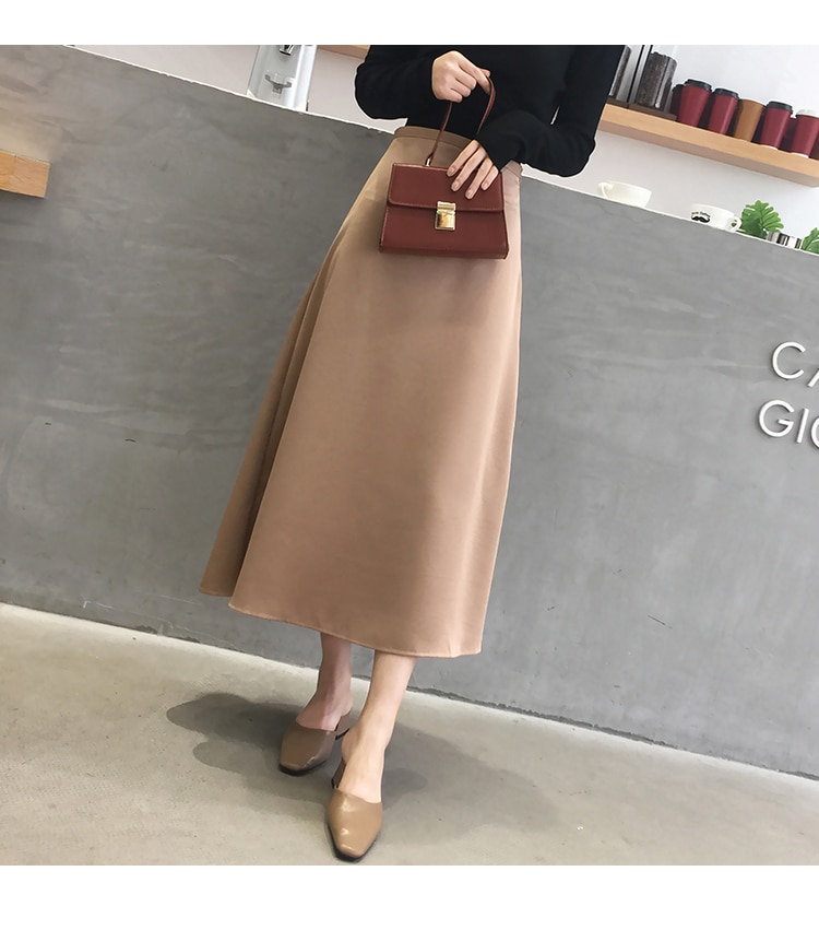 Women's Elegant Knee-Length Skirt