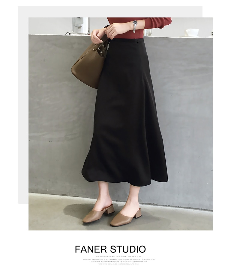 Women's Elegant Knee-Length Skirt