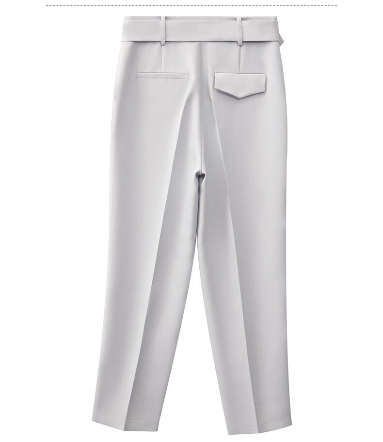 Women's Straight Belt Trousers