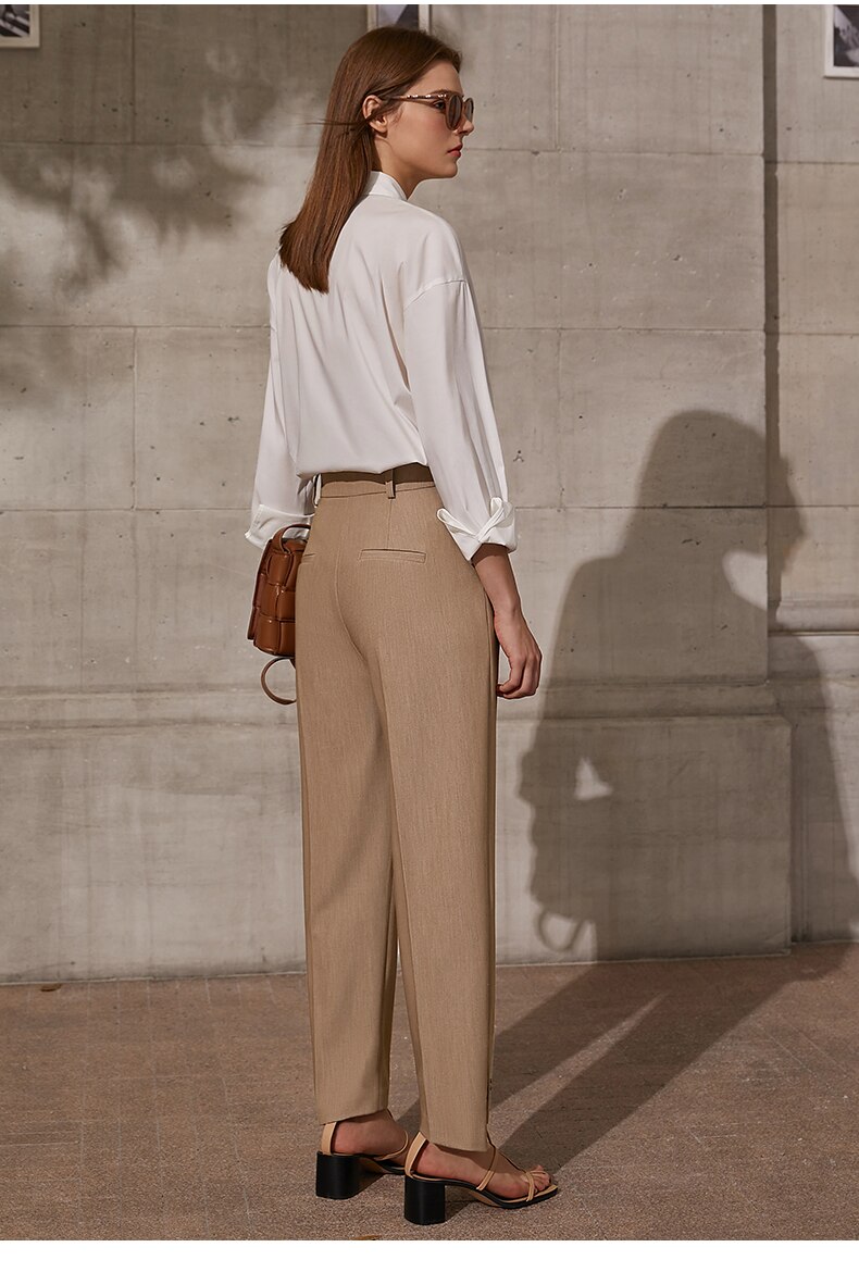 Women's Straight Ankel-Length Trousers