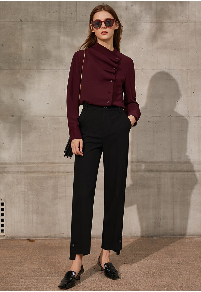 Women's Straight Ankel-Length Trousers