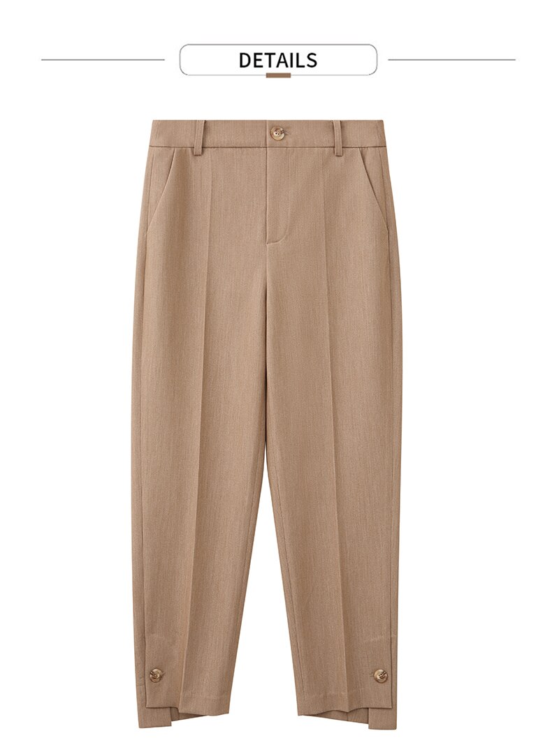 Women's Straight Ankel-Length Trousers