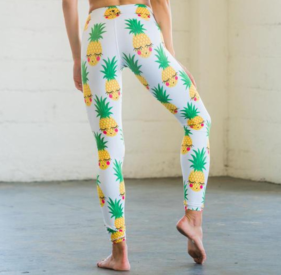 Women's Leggings with Pineapple Print