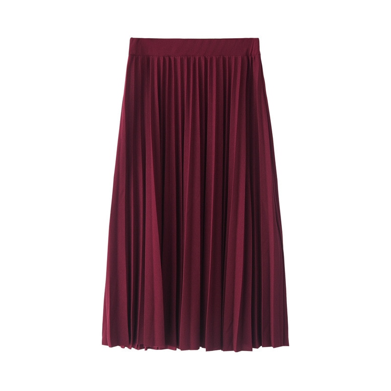 Women's High Waist Pleated Skirt