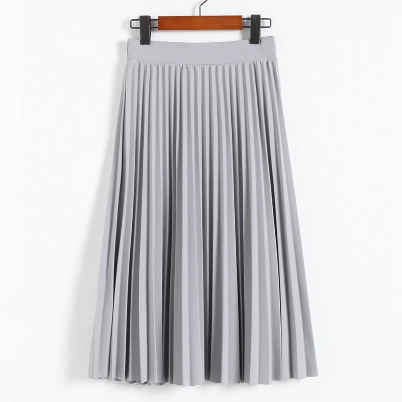 Women's High Waist Pleated Skirt