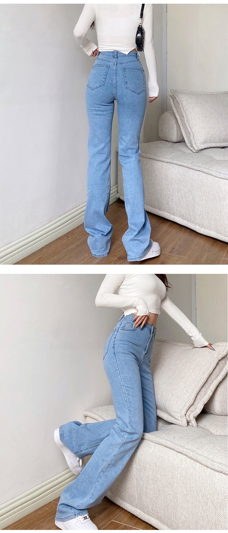 Women's Oversized Stretch Jeans