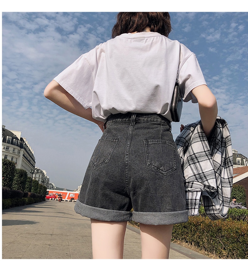 Women's Loose Style Denim Shorts