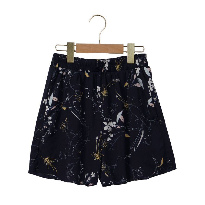 Women's Floral Prinr Chiffon Shorts