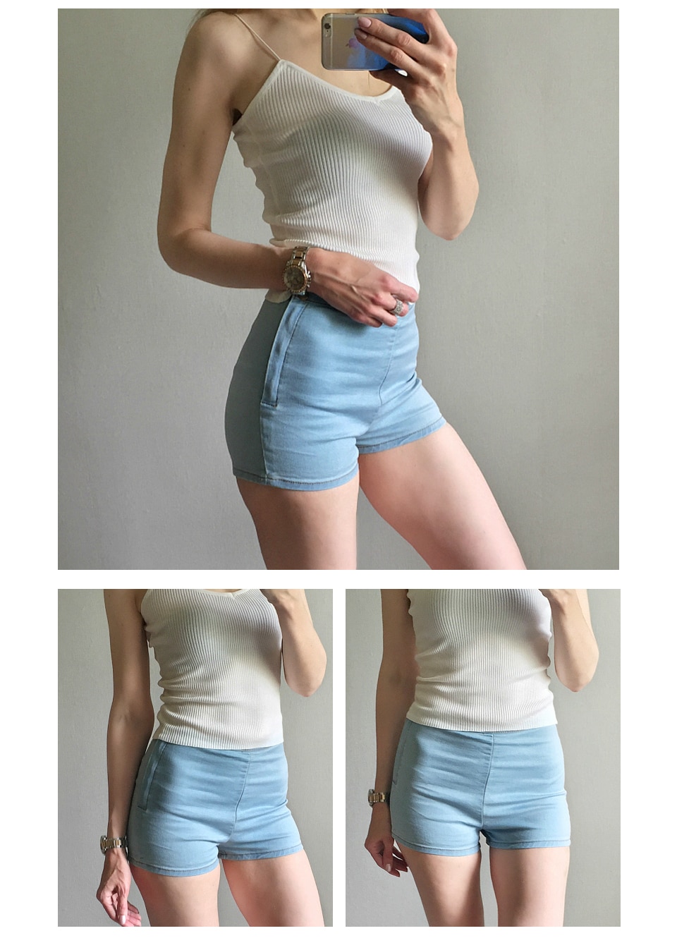 Fashion Summer Casual High-Waisted Denim Women’s Shorts