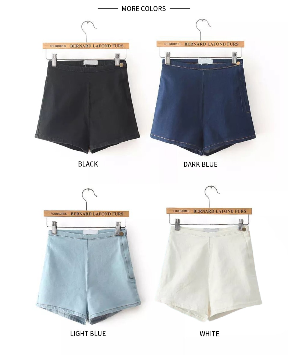 Fashion Summer Casual High-Waisted Denim Women’s Shorts