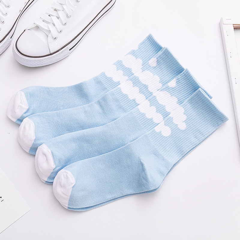 White Cloud Cotton Socks