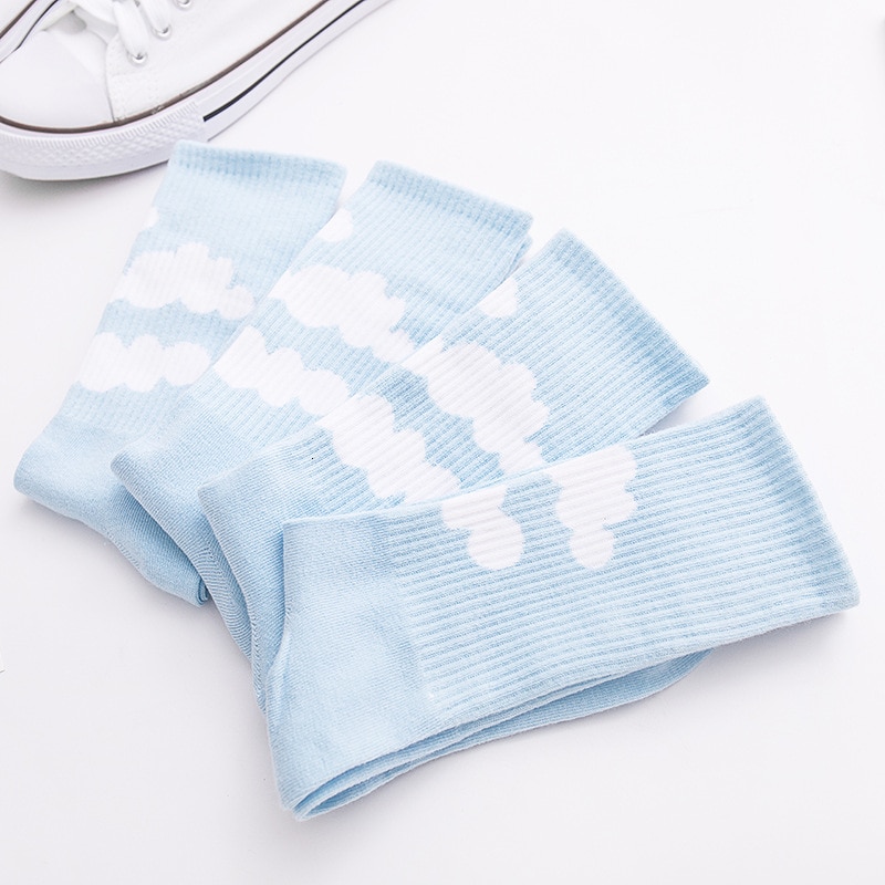 White Cloud Cotton Socks