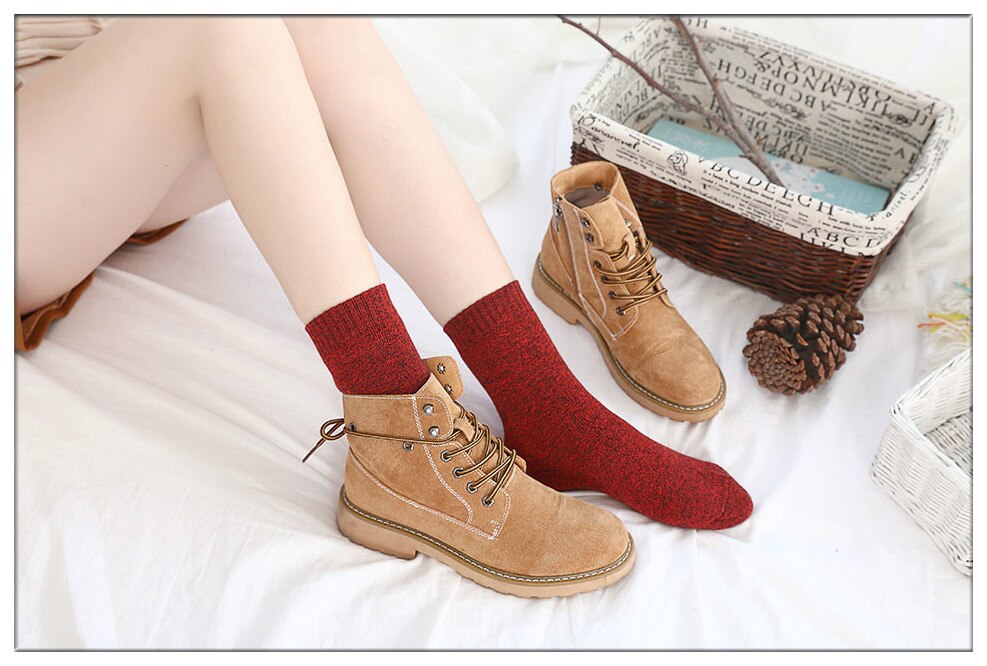 Women's Thick Winter Socks 5 Pairs Set