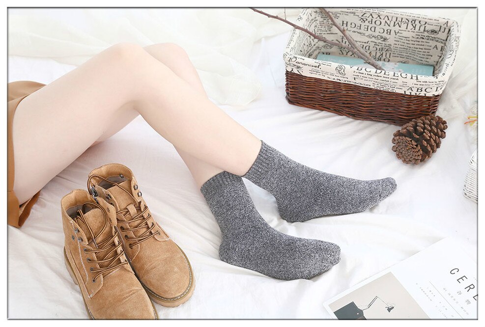 Women's Thick Winter Socks 5 Pairs Set