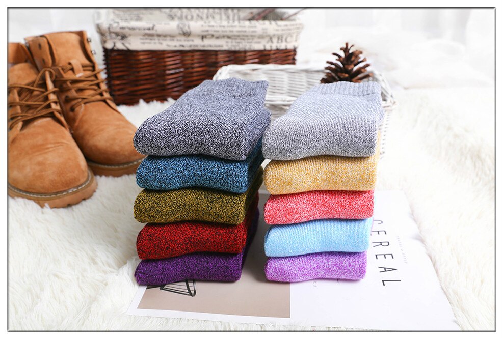 Women's Thick Winter Socks 5 Pairs Set