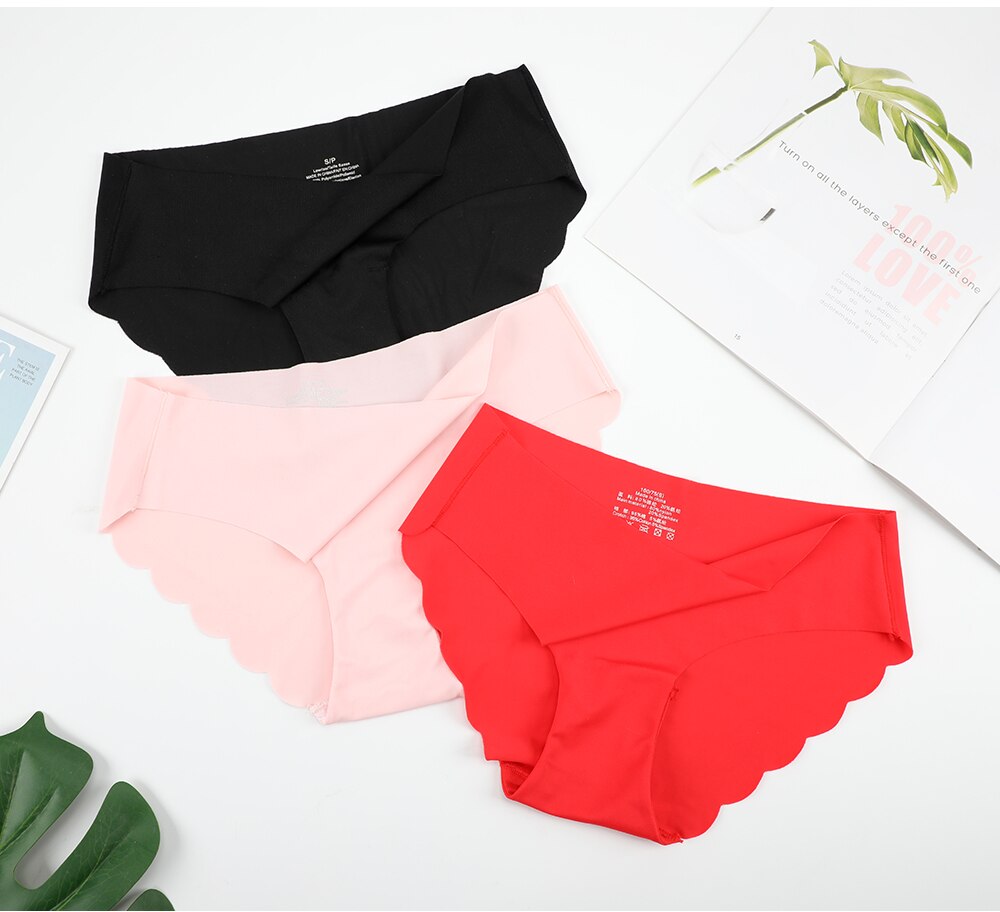 Women's Seamless Solid Color Panties