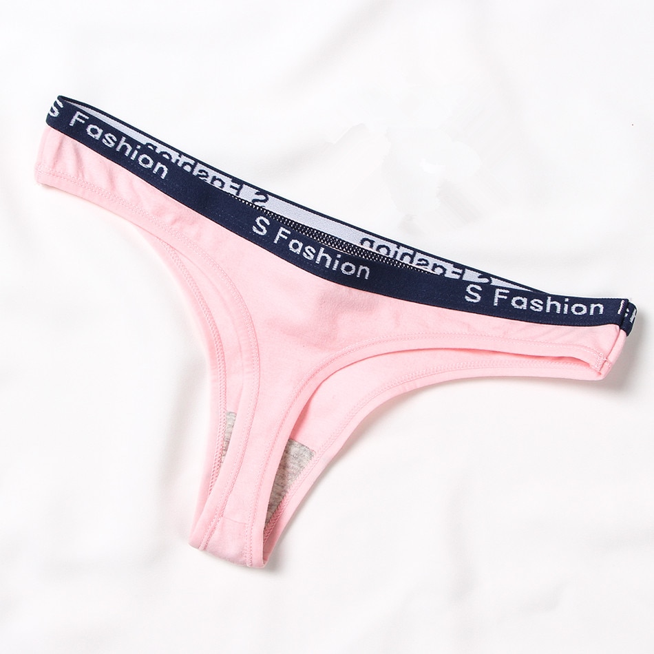 Set of 5 High-Waisted Women's Thongs