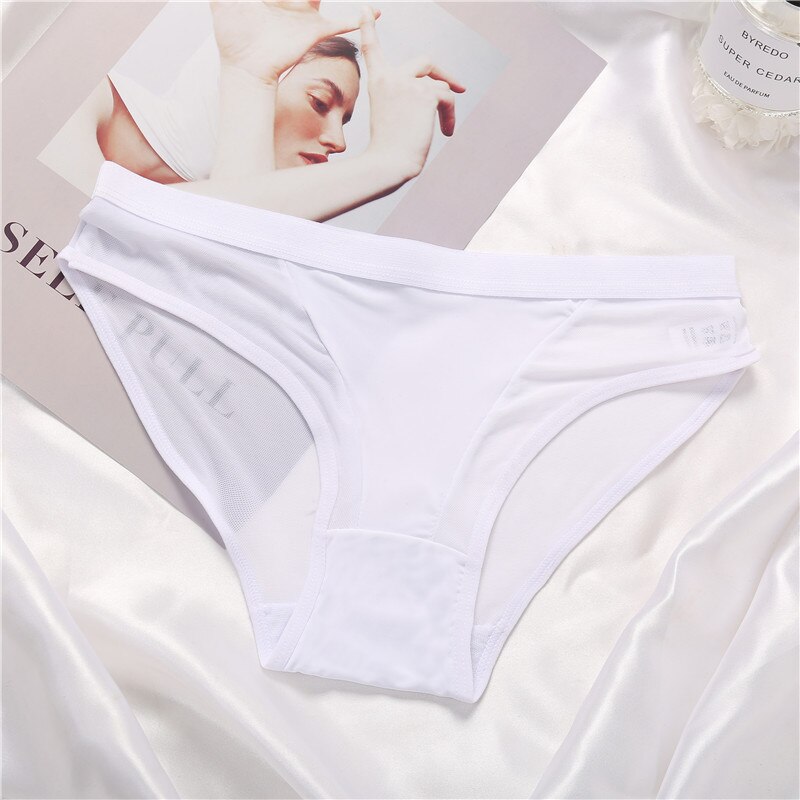 Women's Mesh Detail Panties 3 Pcs Set