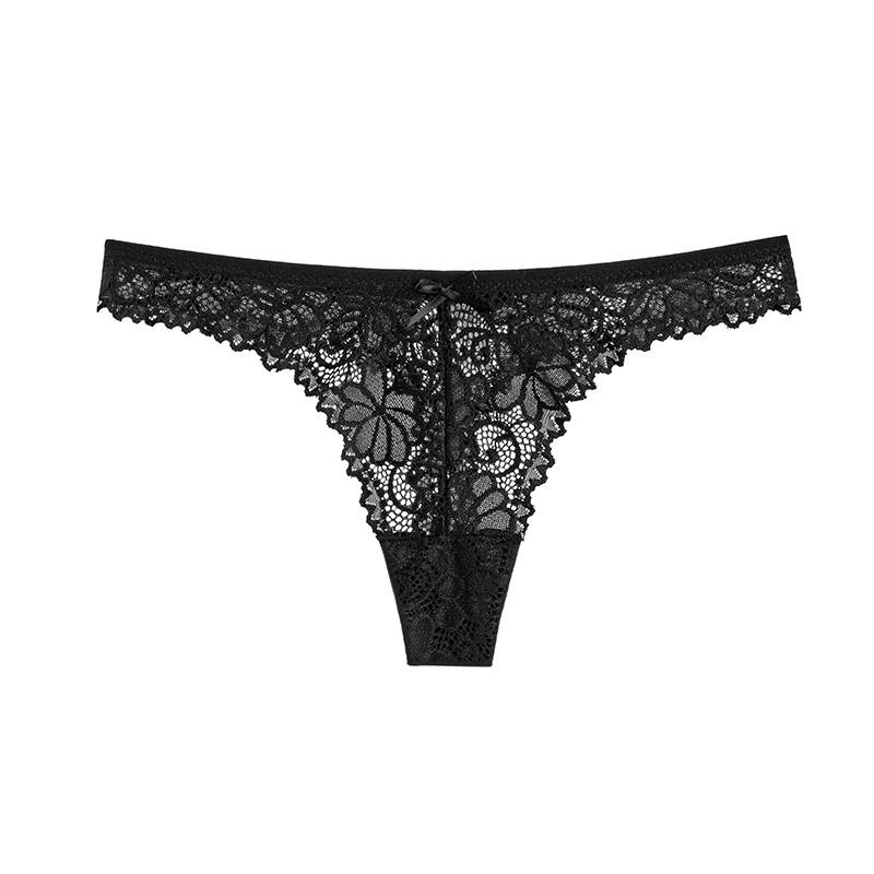 Three Floral Lace Thongs for Women