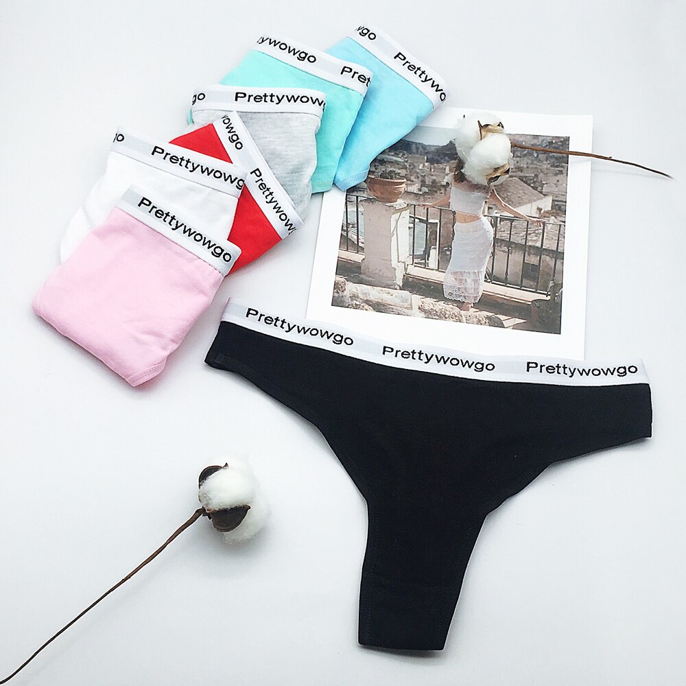 Set of 6 Cotton Women's Thongs