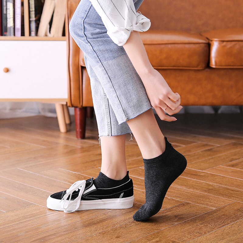 Women's Short Socks 4 Pairs Set