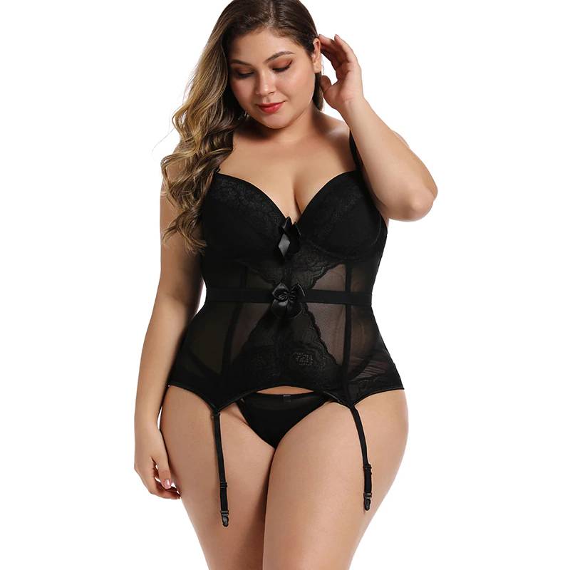 Plus Size Lace Up Women's Corset