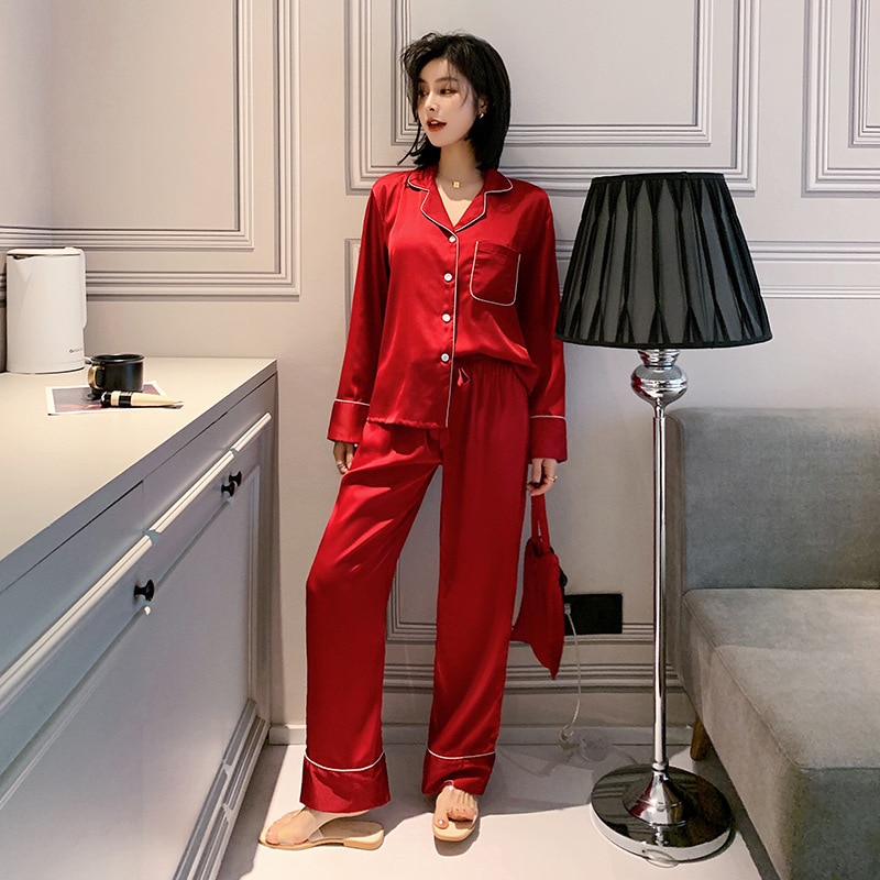 Luxury Long Sleeve Pyjamas Set