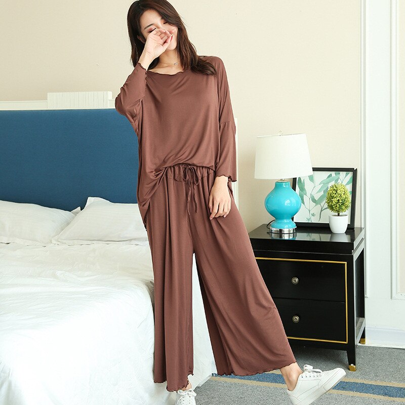 Plus Size Women's Modal Pajamas 2 pcs Set