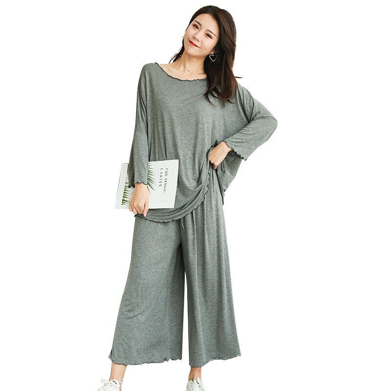 Plus Size Women's Modal Pajamas 2 pcs Set