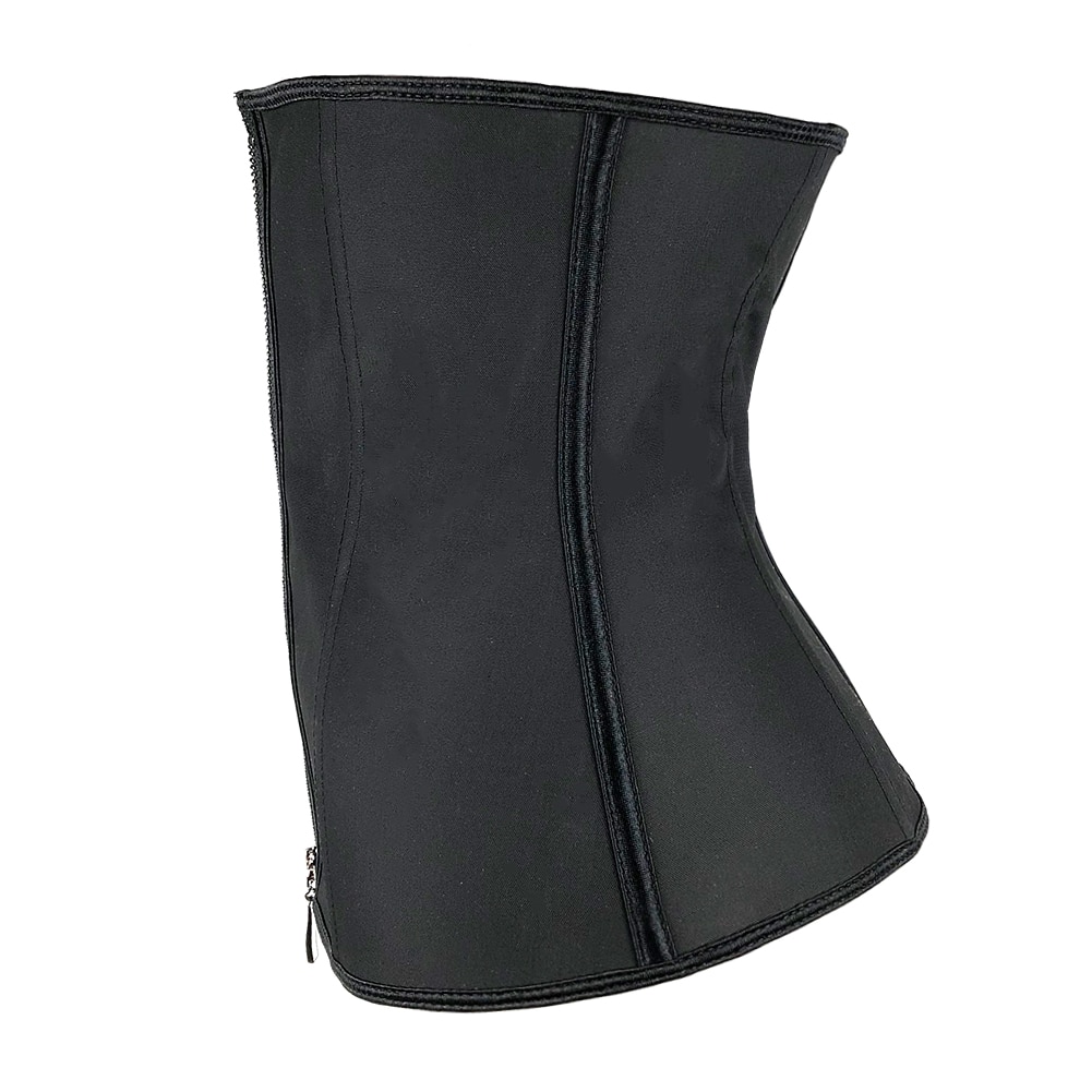 Women's Solid Black Waist Trainer