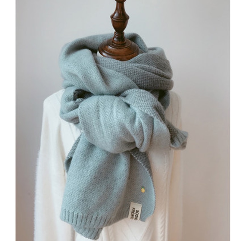 Thick Soft Wool Scarf for Women